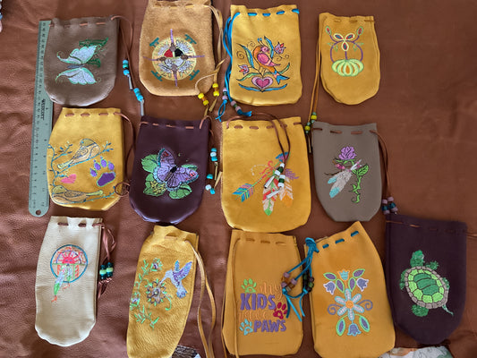 Large Embroidered Bags/Pouches