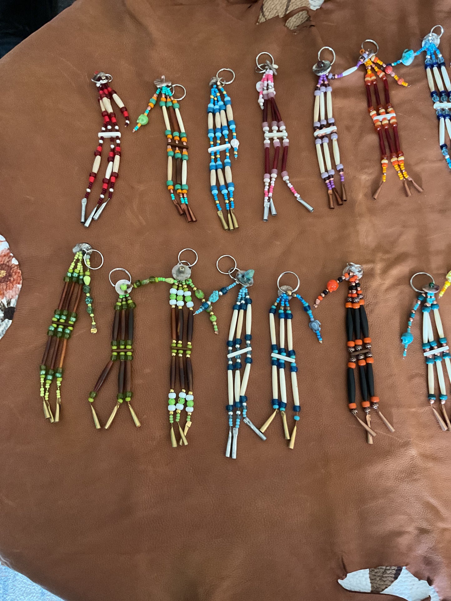 Native Bone Keychains